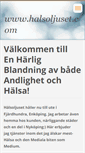 Mobile Screenshot of halsoljuset.com
